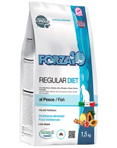 Сухой корм для кошек Regular Diet при аллергии с рыбой 2 шт по 1 5 кг Forza10