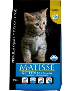 Сухой корм для кошек Matisse Kitten домашняя птица 2 шт по 1 5 кг Farmina