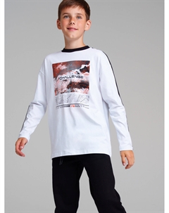 Фуфайка трикотажная для мальчиков (футболка с длинными рукавами) Playtoday tween