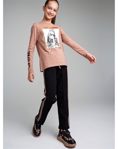 Фуфайка трикотажная для девочек (футболка с длинными рукавами) Playtoday tween