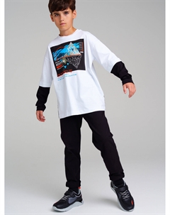 Фуфайка трикотажная для мальчиков (футболка с длинными рукавами) Playtoday tween