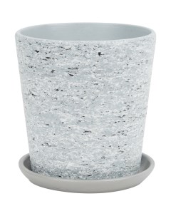 Горшок цветочный Серый камень 3 o15 см 1 5 л керамика цвет серый Без бренда