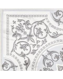 Панно Бьянка Каррара 90x90 см керамогранит матовый цвет бело серый мрамор Lb-ceramics