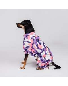Комбинезон с замком для собак 2XL фиолетово розовый девочка Petmax