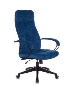 Кресло руководителя Бюрократ CH 608Fabric темно синий Velvet 29 крестовина пластик Buro