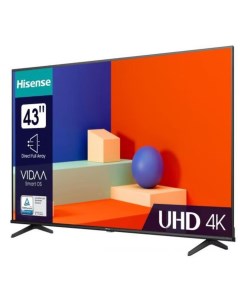 Телевизор 43 43A6K 4K Ultra HD 3840x2160 Smart TV черный Hisense