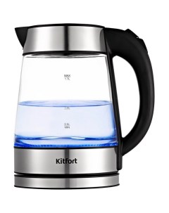 Чайник KT 6118 прозрачный серебристый Kitfort