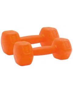 Гантели для фитнеса H 201 1 кг 2 штуки оранжевый Sport elite