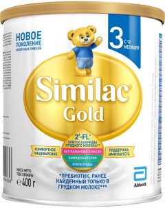 Смесь Similac Gold 3 молочная с 12 месяцев 400г Abbott