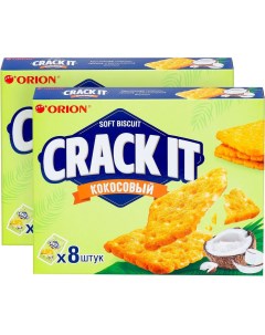 Печенье Orion Crack It Coconut затяжное 144г упаковка 2 шт Орион интернейшнл евро