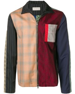 Paura приталенная куртка в стиле пэчворк 46 красный Paura