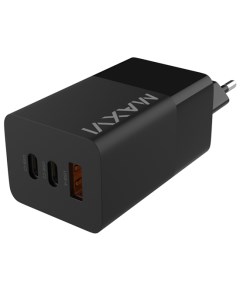 Сетевое зарядное устройство A483GN 65Вт USB 2xUSB type C Quick Charge PD 5A черный Maxvi