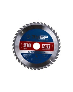 Пильный диск Стройрез, ⌀210 мм x 30 мм древесина строительная, аккуратный рез, 40Т, 1 шт. (36931-210-30-40) Зубр