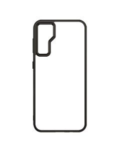 Чехол для Samsung Galaxy S23 FE черный с прозрачной матовой задней панелью Wlons