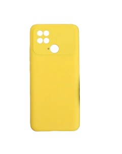 Накладка силикон Case для Xiaomi Poco C40 с защитой камеры и подложкой желтый Ibox
