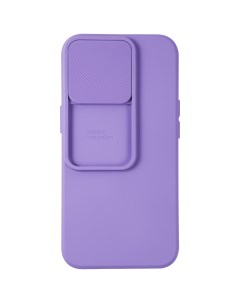 Чехол накладка soft case with camera slider для iPhone 13 Pro фиолетовая Unbroke