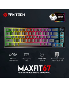 Проводная беспроводная игровая клавиатура MAXFIT67 Black Fantech