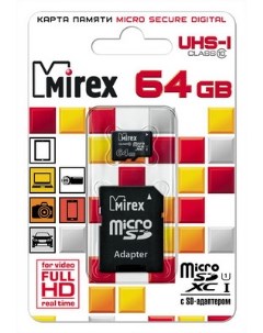 Карта памяти MicroSDХC 64GB Mirex
