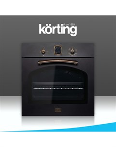 Встраиваемый газовый духовой шкаф OGG 741 СRN черный Korting