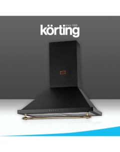 Вытяжка настенная Retro KHC 6750 RN черный Korting