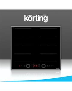 Встраиваемая варочная панель индукционная HIB 68700 B Quadro черный Korting
