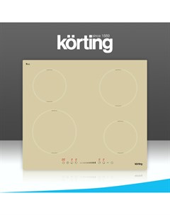 Встраиваемая варочная панель индукционная HI 64560 BB золотистый Korting