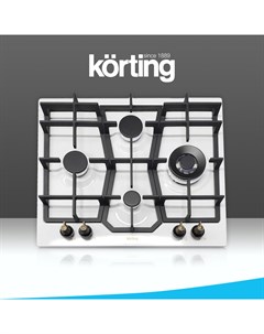 Встраиваемая варочная панель газовая HG 631 CTRI белый Korting
