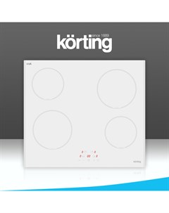 Встраиваемая варочная панель электрическая HK 60003 BW белый Korting