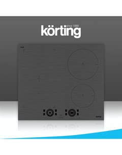 Встраиваемая варочная панель индукционная HIB 64870 BS Smart серебристый Korting