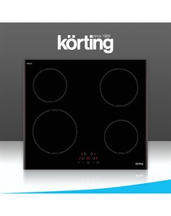 Встраиваемая варочная панель индукционная HI 64013 B черный Korting