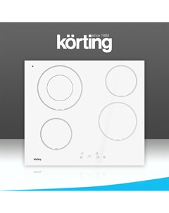 Встраиваемая варочная панель электрическая HK 62001 BW белый Korting