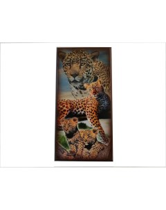 Нарды с цветным рисунком Леопард средние 50 см vernl2s Lavochkashop