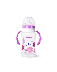 Бутылочка с ручками 300 мл пластик фиолетовая 6898 Fissman