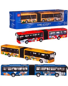 Автобус Junfa металлический 25х3х3 7 см 1 шт в ассортименте Junfa toys