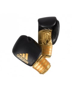 Боксерские перчатки Hybrid 200 черно золотые 14 унций Adidas
