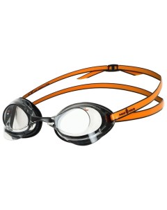 Очки для плавания стартовые Turbo Racer II M0458 08 0 01W цвет чёрный оранжевый Nobrand