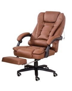 Кресло массажное с подставкой для ног 606F янтарное Luxury gift