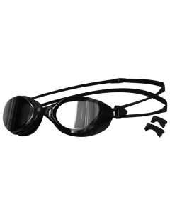 Очки для плавания ONLYTOP с зеркальными линзами для взрослых 3 носовые перемычки черные Onlitop