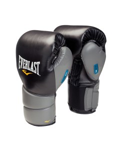Боксерские перчатки Protex2 GEL черно серые 10 унций Everlast