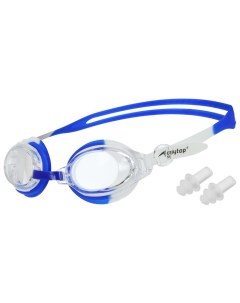 Очки для плавания ONLYTOP с берушами сине белые BL28 Onlitop