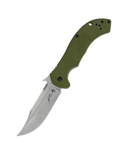 Туристический нож Emerson зеленый Kershaw