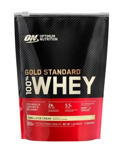 Сывороточный протеин Gold Standard 100 Whey 454 гр Ванильное мороженое Optimum nutrition