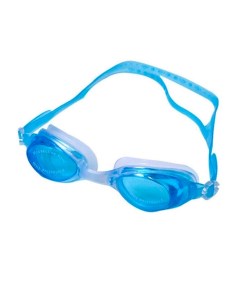 Очки для плавания голубые детские взрослые спортивные для бассейна с берушами чехлом Rar