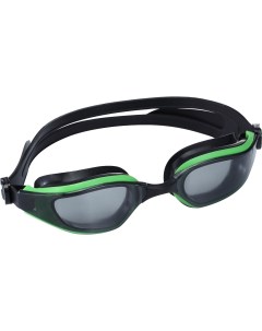 Очки для плавания черно зеленые тонированные AF от UVA UVB силикон GA 2423 Wave