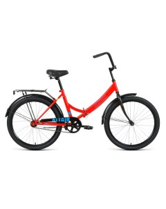 Велосипед City 24 2022 16 красный голубой Altair
