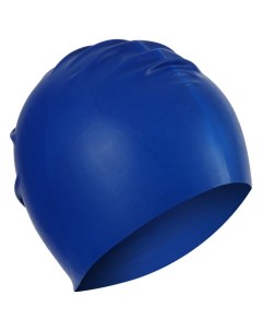 Шапочка для плавания взрослая резиновая обхват 54 60 см цвет тёмно синий Onlitop