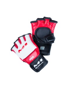 Боксерские перчатки M1 Global Gloves бело красно черные 6 унций Clinch