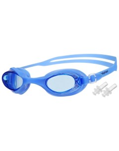 Очки для плавания ONLYTOP взрослые с берушами синие 1688 Onlitop