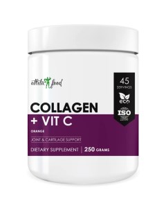 Коллаген 100 Pure Collagen Peptides Vitamin C 250 г апельсин Atletic food