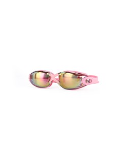 Очки для плавания зеркальные розовые комфорт AF от UVA UVB силикон GA 2406E Wave